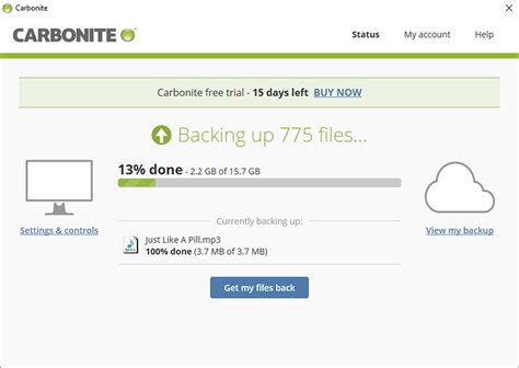 carbonite safe cloud backup download